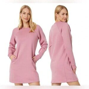 Pact Sweatshirt Dress Size XL Lily Desert Rose Pink Organic Cotton Fleece Lined